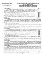 ĐỀ THI CHỌN HSG LỚP 12 THPT NĂM HỌC 2011-2012 tỉnh Vĩnh Phúc môn vật lý