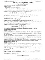 Đề thi thử đại học môn Toán lời giải chi tiết số 55