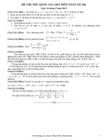 Đề thi thử THPT Quốc gia môn Toán số 106
