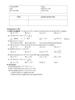 Đề kiểm tra Toán lớp 10 số 9