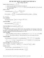 Đề thi thử THPT Quốc gia môn Toán số 74