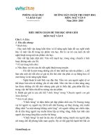 Đáp án Đề thi học sinh giỏi lớp 9 môn Văn trường THCS Kim Thư  Thanh Oai Hà Nội năm 2014