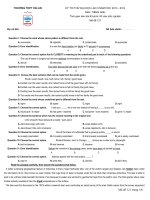 Đề thi thử lần 3 - 2014 - Môn Tiếng anh - Trường THPT Hải An - Hải Phòng