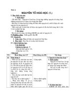 Tiết 6  Nguyên tố hóa học (tiết 1)Hóa 8