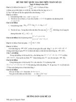 Đề thi thử THPT Quốc gia môn Toán số 121