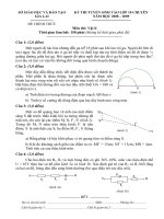 Đề + Đáp án chi tiết thi học sinh giỏi tỉnh Gia Lai (gồm chính thức và dự bị) môn vật lý (4)