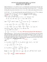 GIẢI CHI TIẾT ĐỀ THI ĐẠI HỌC VẬT LÝ 2013 - ĐỢT 1