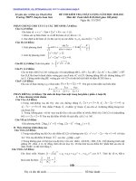Đề thi thử Đại học môn Toán kèm hướng dẫn giải số 10
