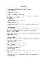 đề thi thử môn toán thi đh năm 2010, đề số 10