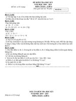 Đề kiểm tra học kì 1 môn Toán lớp 6 số 10