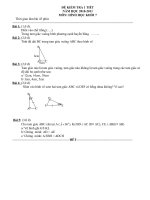 Đề kiểm tra 1 tiết môn Hình học lớp 7 số 20
