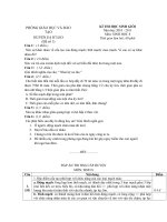 đề thi hsg môn sinh học lớp 9, đề số 22