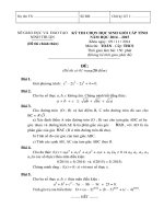 Đề thi học sinh giỏi bậc THCS tỉnh Ninh Thuận năm 2014 - 2015 môn toán