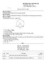 Đề kiểm tra 1 tiết môn Hình học lớp 9 số 7