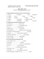 đề thi hsg tiếng anh 6,đề số 12