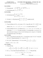 đề thi và đáp án  THI HSG TRƯỜNG đặng thúc hứa  LỚP 10 NĂM 2011