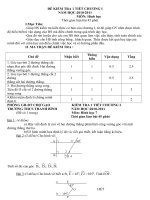 Đề kiểm tra 1 tiết môn Hình học lớp 7 số 27