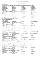 Đề tiếng anh 7 - sưu tầm đề kiểm tra, thi học sinh giỏi tham khảo bồi dưỡng (93)