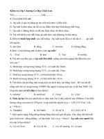 Đề kiểm tra 15 phút chương Cơ Học Chất Lưu môn Vật lý 10