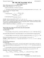 Đề thi thử đại học môn Toán có lời giải chi tiết số 10