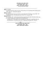 Đề kiểm tra 1 tiết môn Hình học lớp 9 số 17