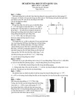 Đề kiểm tra đội tuyển vật lý lần thứ 3 môn vật lý