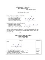 Đề kiểm tra 1 tiết môn toán Hình học lớp 6 số 14
