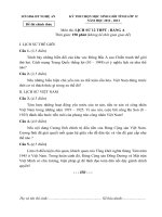 Đề thi học sinh giỏi Lịch sử lớp 12 chọn lọc số 39