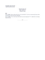 TRƯỜNG THPT BẮC SƠN ĐỀ KIỂM TRA HỌC KÌ 1 MÔN LỊCH SỬ 11