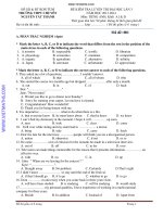 thi thử đh môn anh văn, đề tham khảo 14