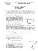Đề thi chọn đội tuyển HSG 12 tỉnh Nghệ An 2009 (ngày 2) môn vật lý