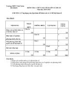 Đề kiêm tra học kì lớp 12 môn Toán (2)