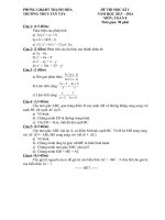 đề thi toán 8 KHI(2013-2014) trường THCS tân tây