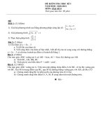 Đề kiểm tra Học kì 1 môn Toán lớp 9 số 3