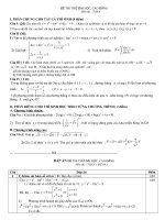 Đề thi thử đại học môn Toán có đáp án số 12