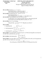 Đề kiểm tra học kì 1 môn Toán lớp 10 số 7