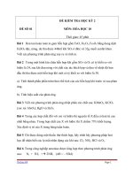 đề thi và kiểm tra học kỳ 2 môn Hóa học lớp 10