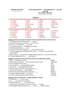 Đề ôn thi học sinh giỏi Tiếng Anh lớp 12 số 15