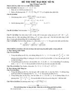 Đề thi thử đại học môn Toán lời giải chi tiết số 54