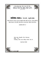 SKKN Một số kỹ năng tạo cơ hội cho trẻ tự kỷ, tăng động hội nhập với môi trường giáo dục bình thường (khối 1)