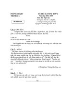 đề thi học sinh giỏi ngữ văn 6, đề tham khảo số 12