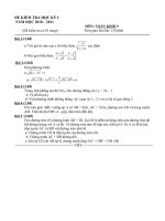 Đề kiểm tra Học kì 1 môn Toán lớp 9 số 6