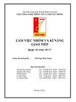 Đề tài  kỹ năng viết CV