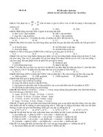 ĐỀ KIỂM TRA TRẮC NGHIỆM THPT MÔN SINH HỌC 12 MÃ ĐỀ 42