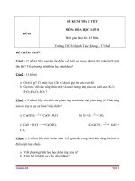 Đề kiểm tra 1 tiết Hóa học 8 - Đề 5