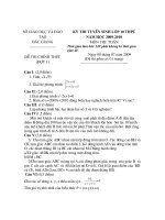 đề tuyển sinh 10 môn toán năm 2010, đề 20