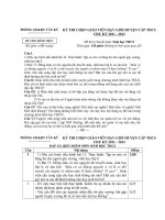 đề thi hsg môn sinh học lớp 9, đề số 16