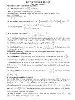 Đề thi thử đại học môn Toán có lời giải chi tiết số 104