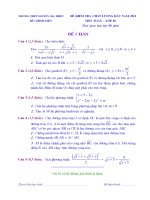 Đề đáp án KTCL đầu năm học 2011 2012 Toán 10