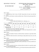 Đề thi học sinh giói Địa lí lớp 12 chọn lọc số 9